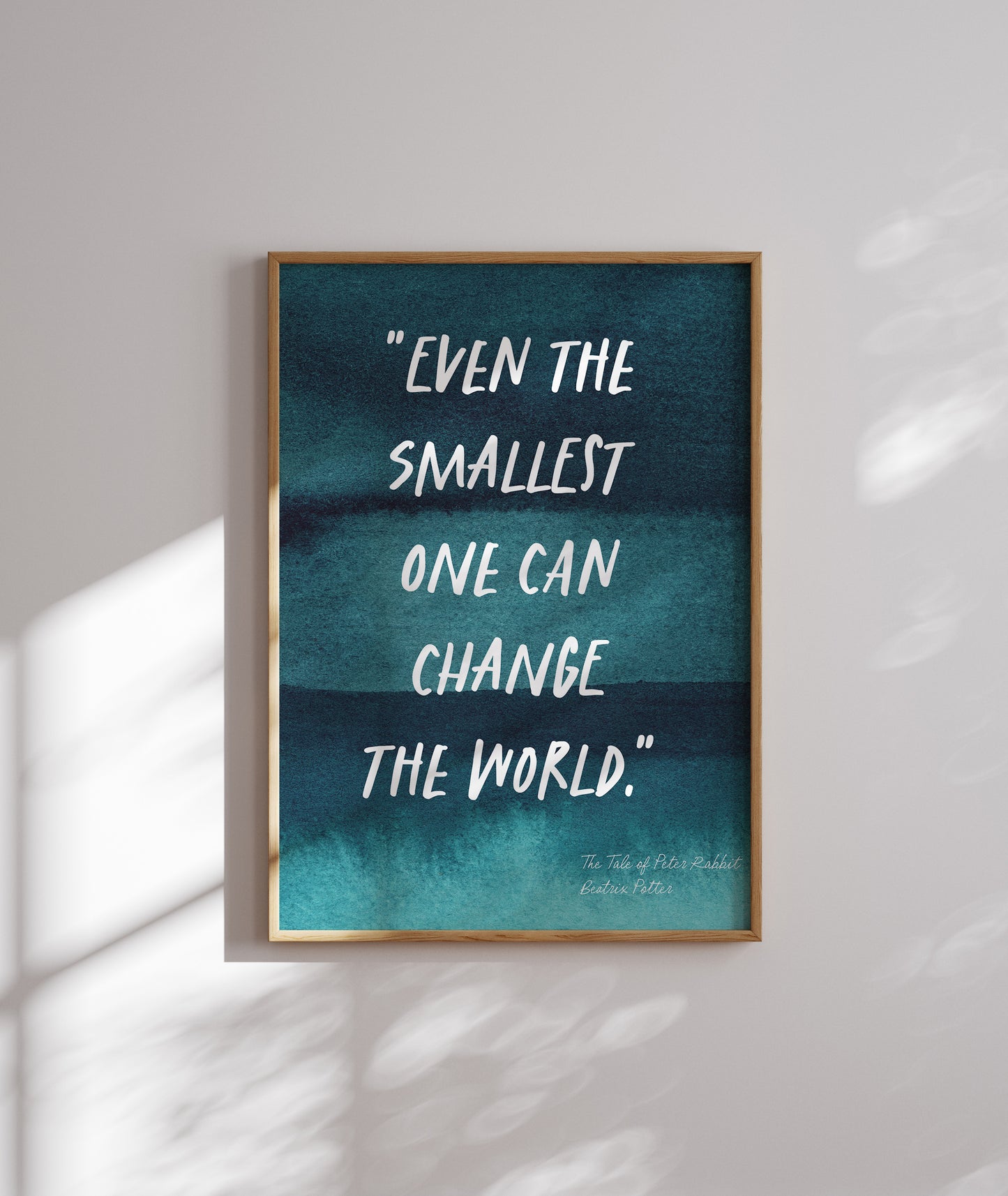 Even the smallest one can change the world - The Tale of Peter Rabbit - Wall art