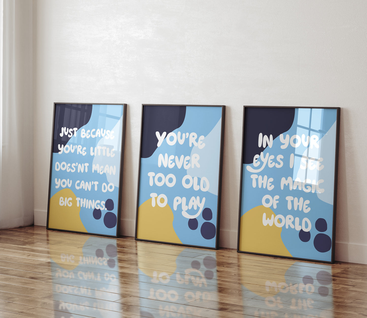 In your eyes I see the magic of the world - Bluey Inspired Wall art