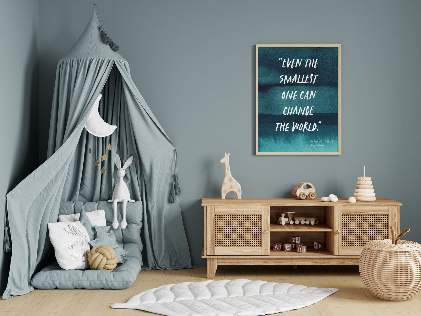 Even the smallest one can change the world - The Tale of Peter Rabbit - Wall art