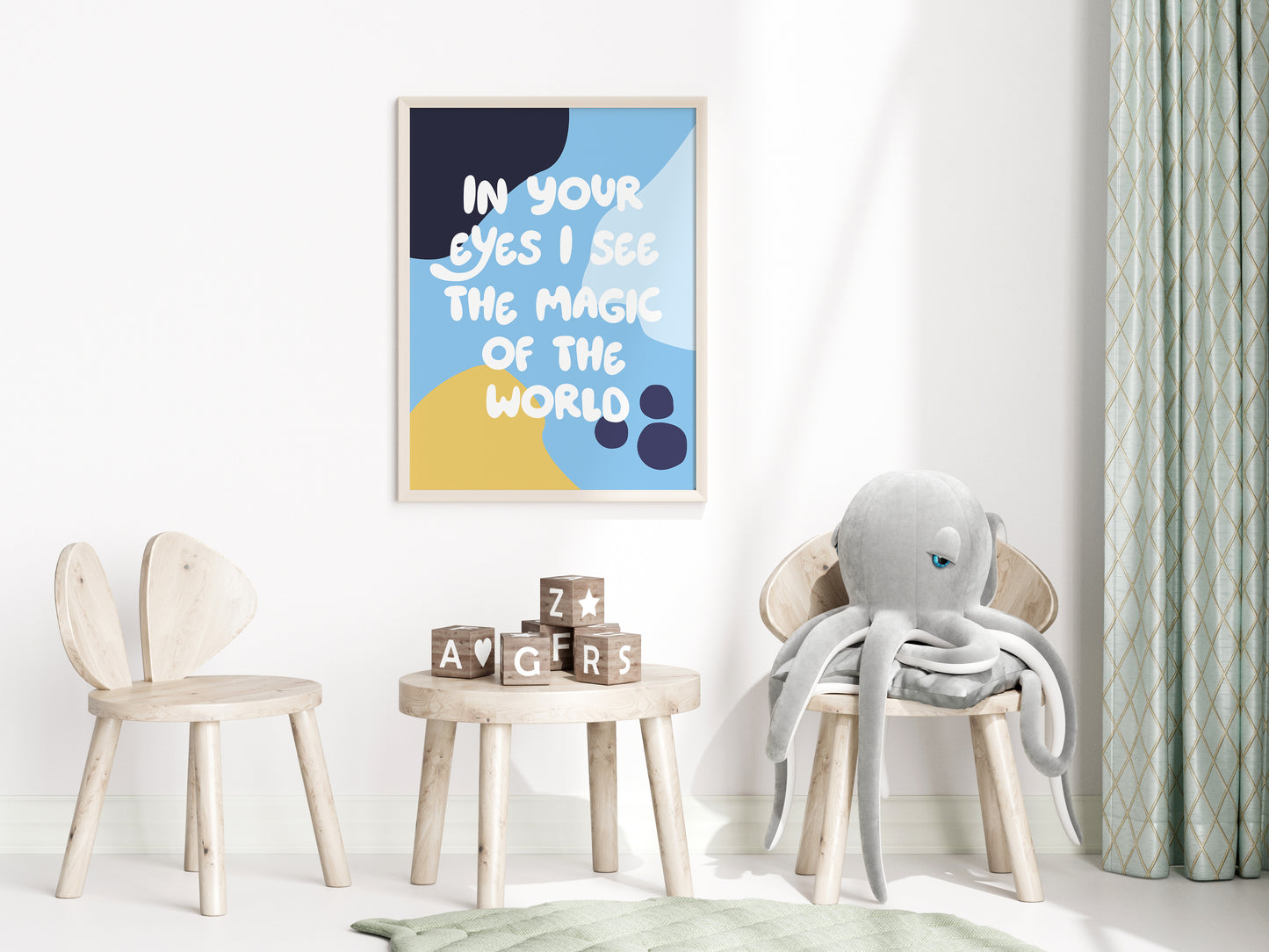 In your eyes I see the magic of the world - Bluey Inspired Wall art